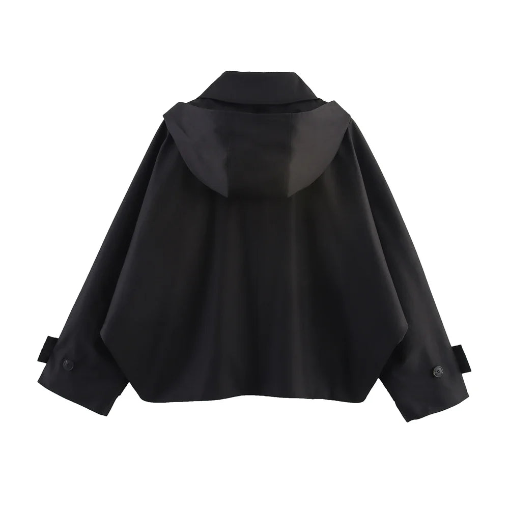 SELÈNE★STAR | Chaqueta Trench Capucha