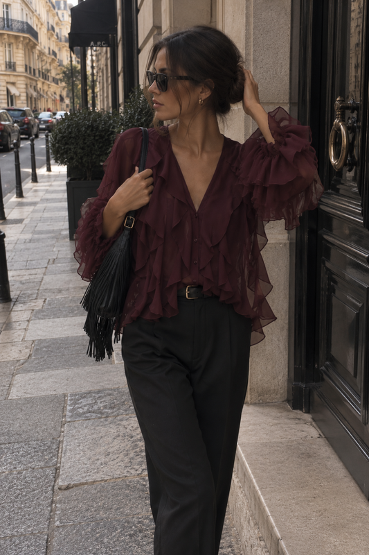 SELÈNE★STAR | Blusa ruffled