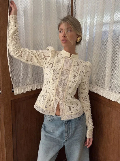 SELÈNE★STAR | Blusa encaje