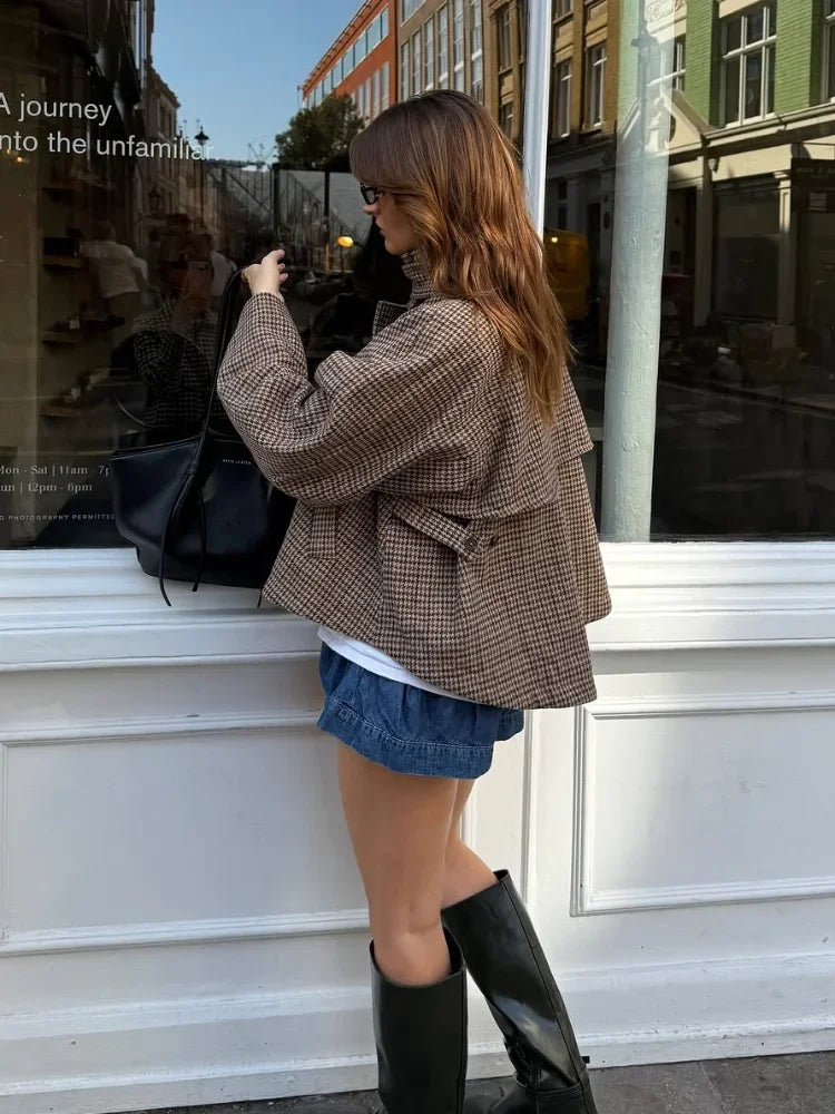 SELÈNE★STAR | Trench Coat Cuadros