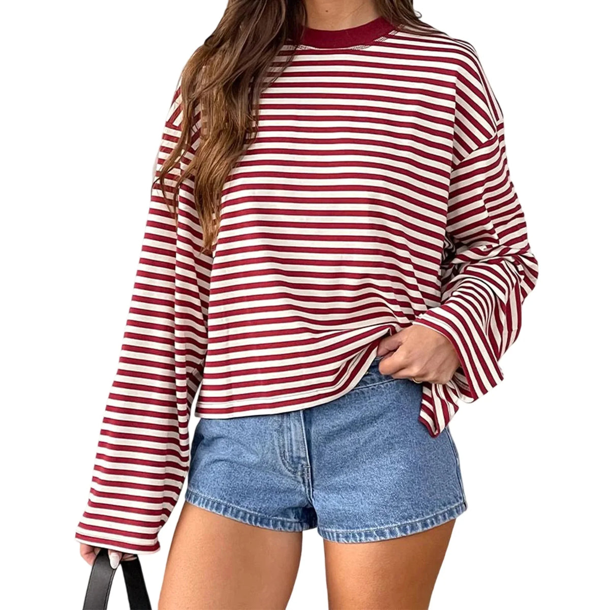 SELÈNE★STAR | Camiseta mangas largas rayas