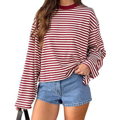 SELÈNE★STAR | Camiseta mangas largas rayas