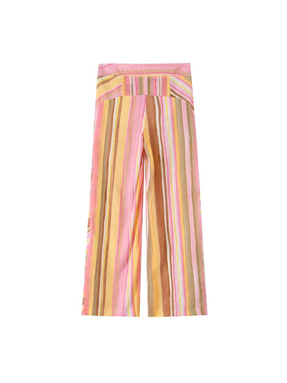 SELÈNE★STAR | Pantalones Rayas Rosa