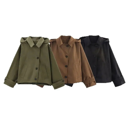 SELÈNE★STAR | Chaqueta Trench Capucha