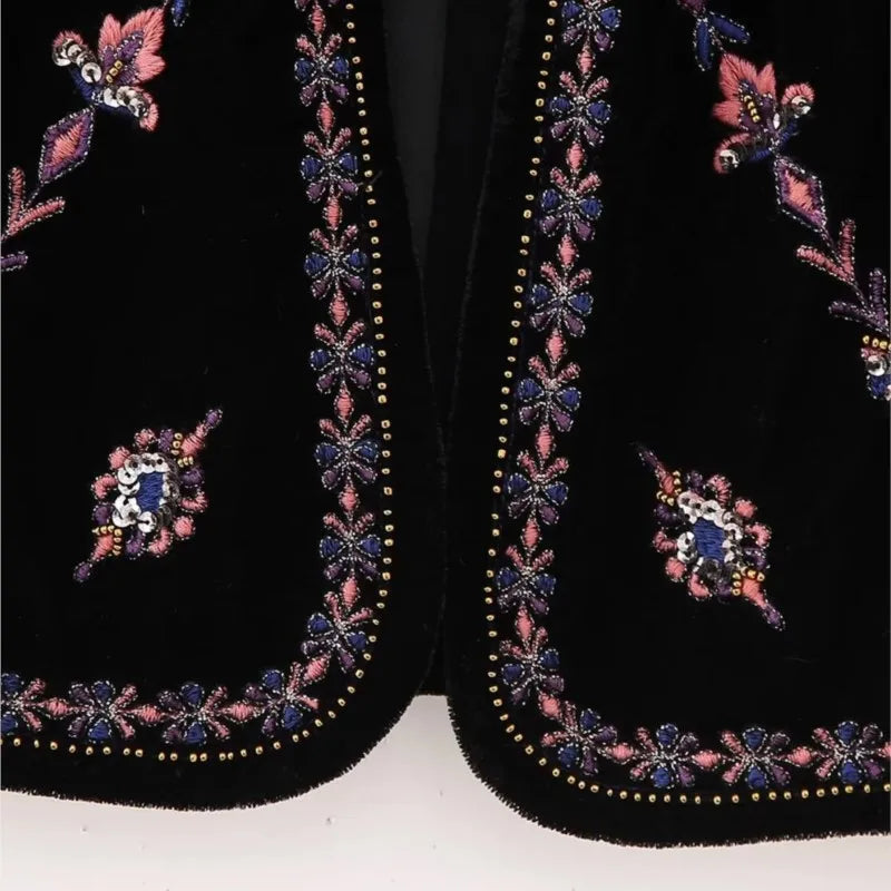SELÈNE★STAR | Chaleco bordado floral