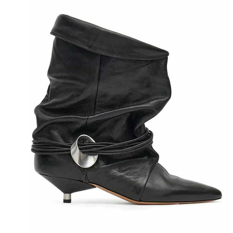 SELÈNE★STAR | Botas Piel con Hebilla