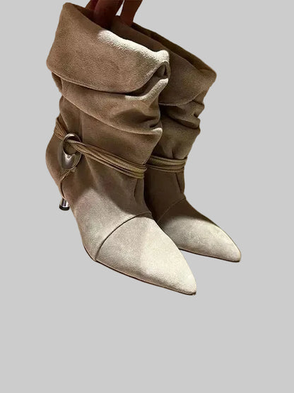 SELÈNE★STAR | Botas Piel con Hebilla