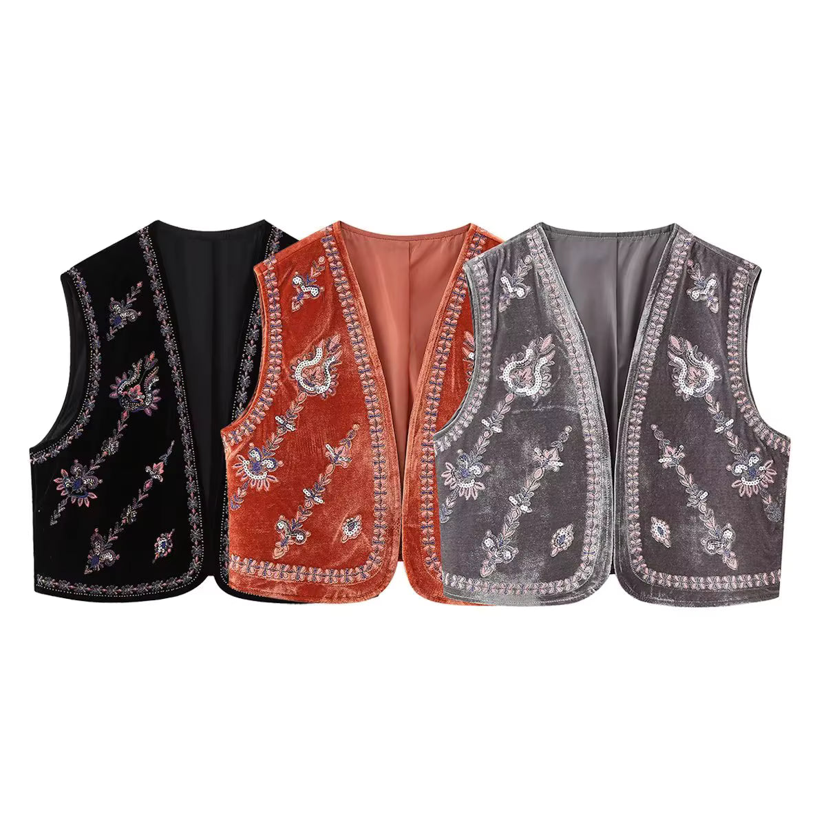 SELÈNE★STAR | Chaleco bordado floral