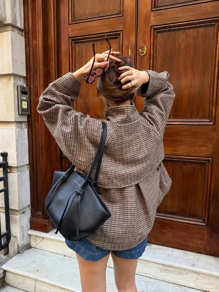 SELÈNE★STAR | Trench Coat Cuadros