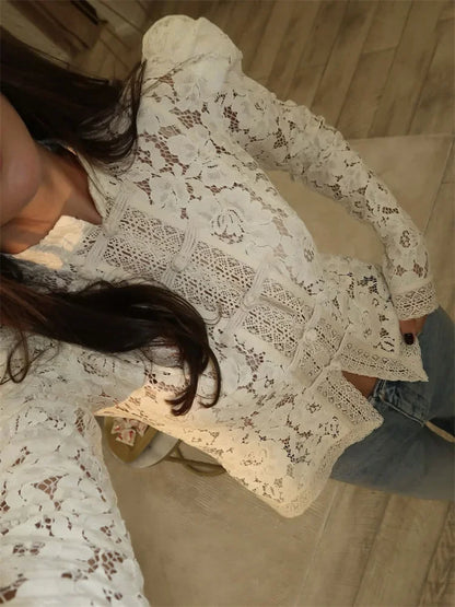 SELÈNE★STAR | Blusa encaje