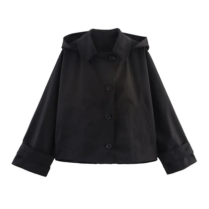 SELÈNE★STAR | Chaqueta Trench Capucha