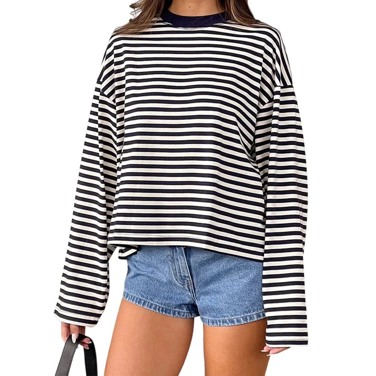 SELÈNE★STAR | Camiseta mangas largas rayas