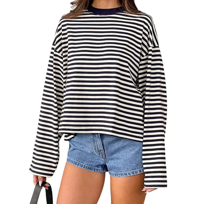 SELÈNE★STAR | Camiseta mangas largas rayas