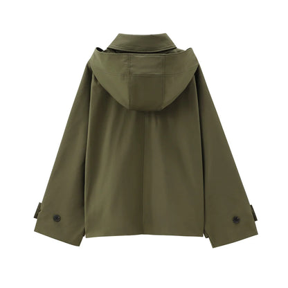 SELÈNE★STAR | Chaqueta Trench Capucha