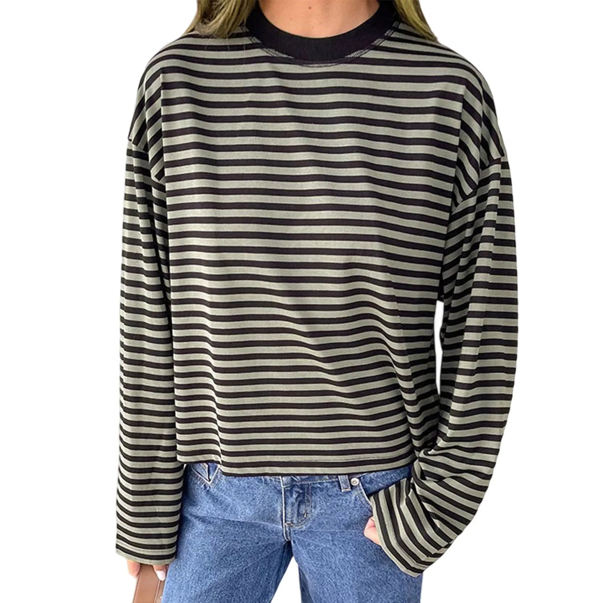 SELÈNE★STAR | Camiseta mangas largas rayas