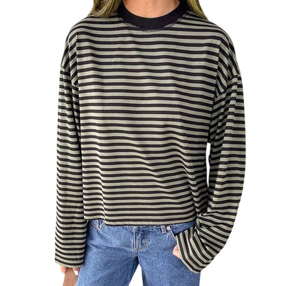 SELÈNE★STAR | Camiseta mangas largas rayas