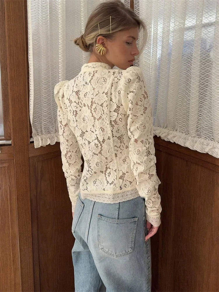 SELÈNE★STAR | Blusa encaje