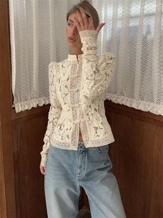 SELÈNE★STAR | Blusa encaje