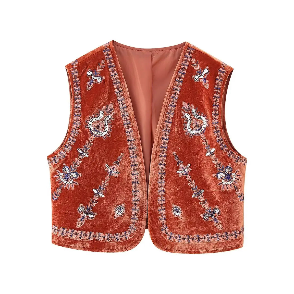 SELÈNE★STAR | Chaleco bordado floral