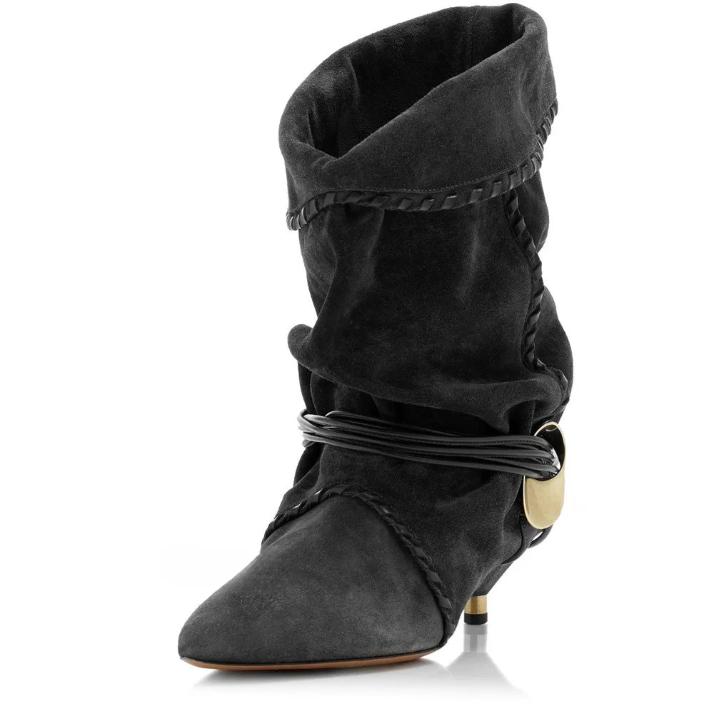 SELÈNE★STAR | Botas Piel con Hebilla