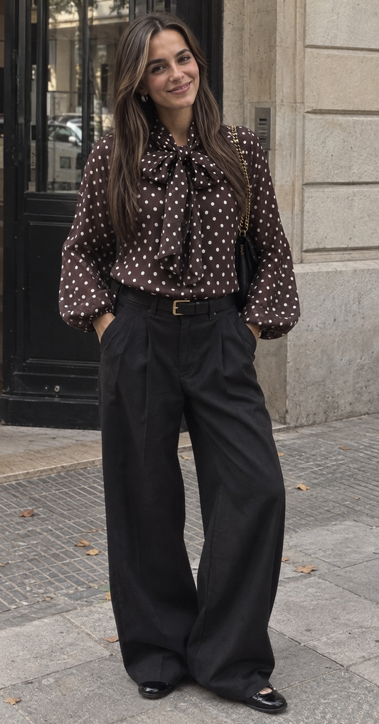 SELÈNE★STAR | Blusa Polka Dots